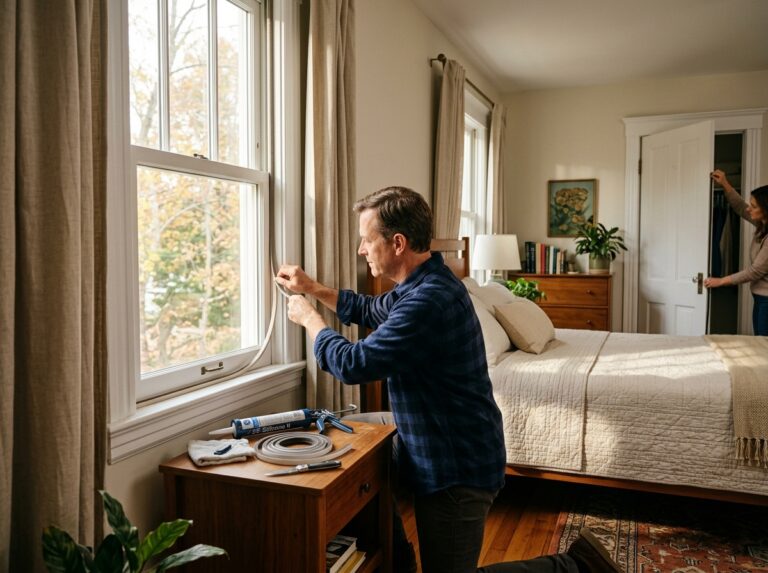 DIY bedroom noise reduction
